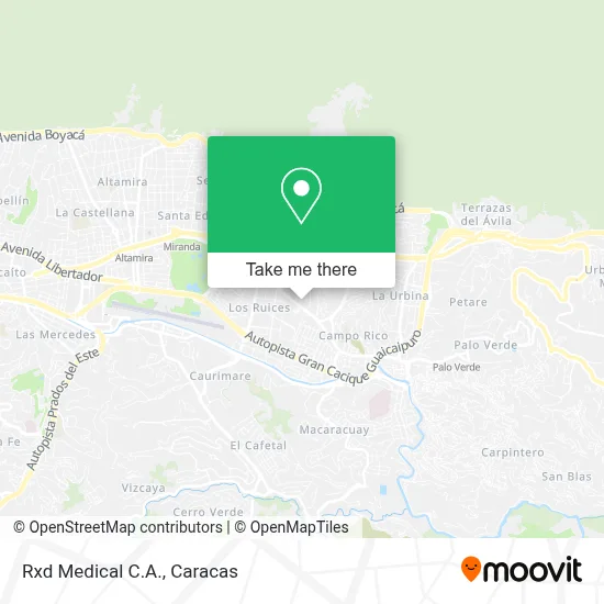 Rxd Medical C.A. map