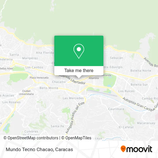 Mundo Tecno Chacao map
