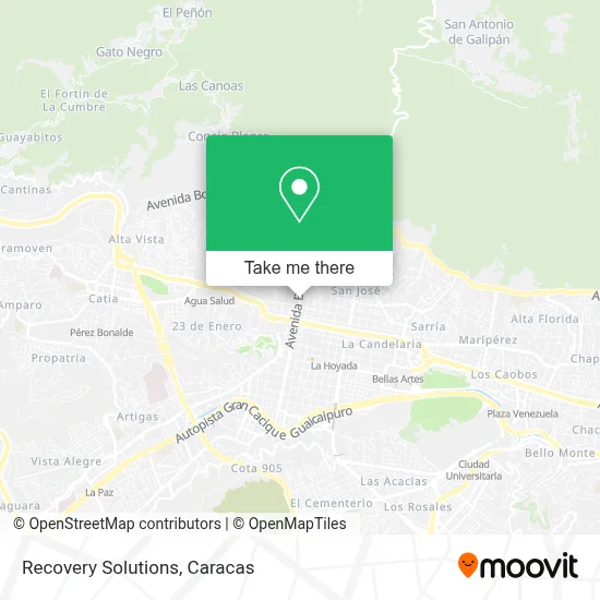 Recovery Solutions map