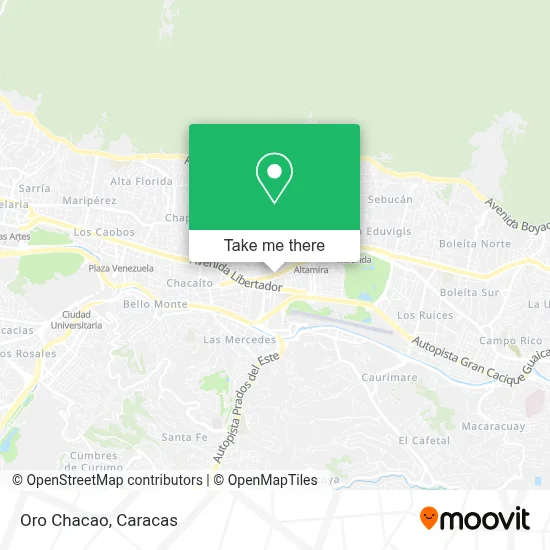 Oro  Chacao map