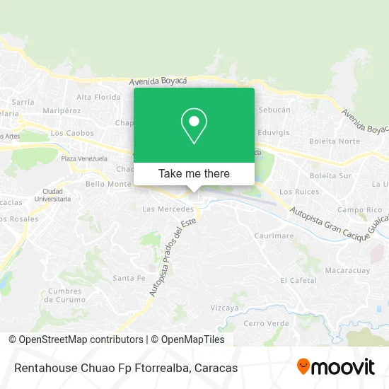 Rentahouse Chuao Fp Ftorrealba map
