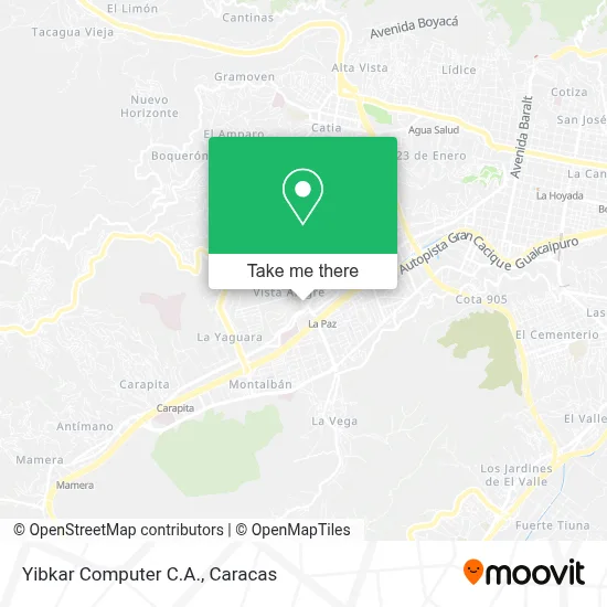 Yibkar Computer C.A. map