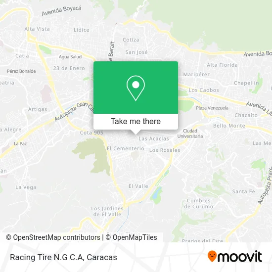 Racing Tire N.G C.A map