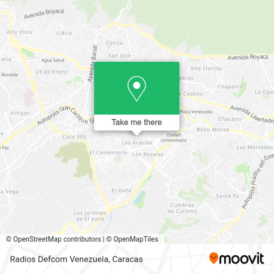 Radios Defcom Venezuela map