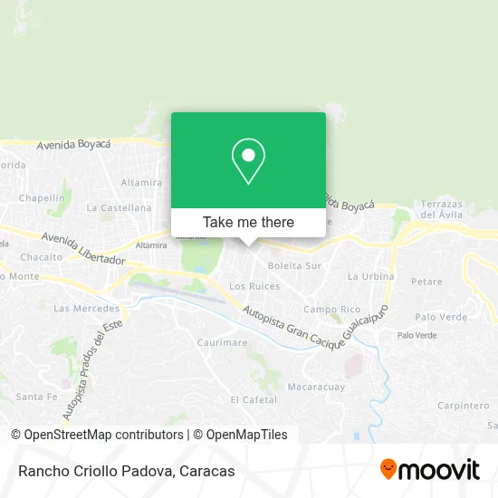 Rancho Criollo Padova map