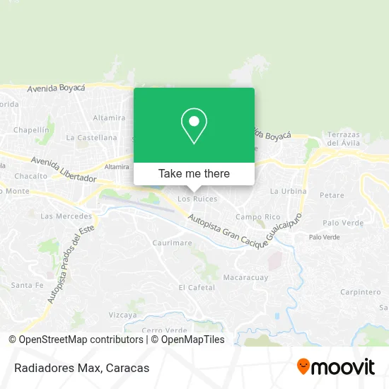 Radiadores Max map