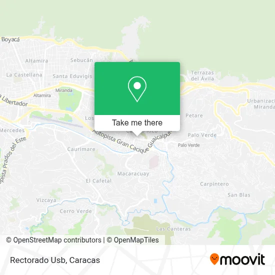 Rectorado Usb map