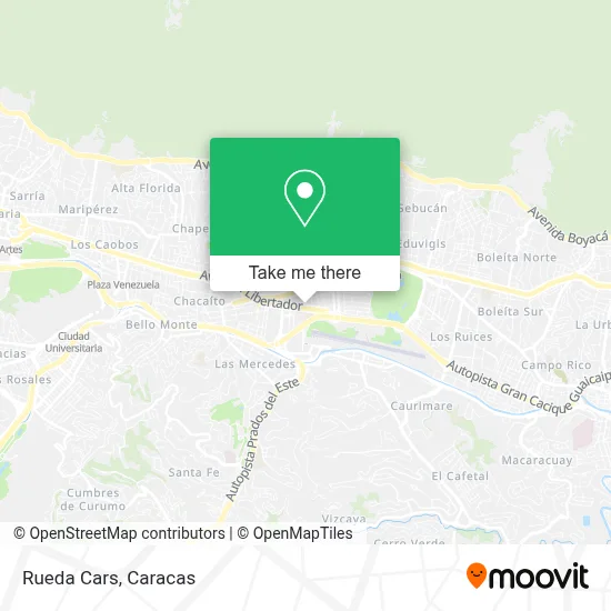Rueda Cars map