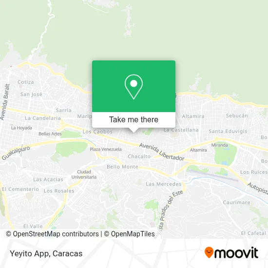 Yeyito App map