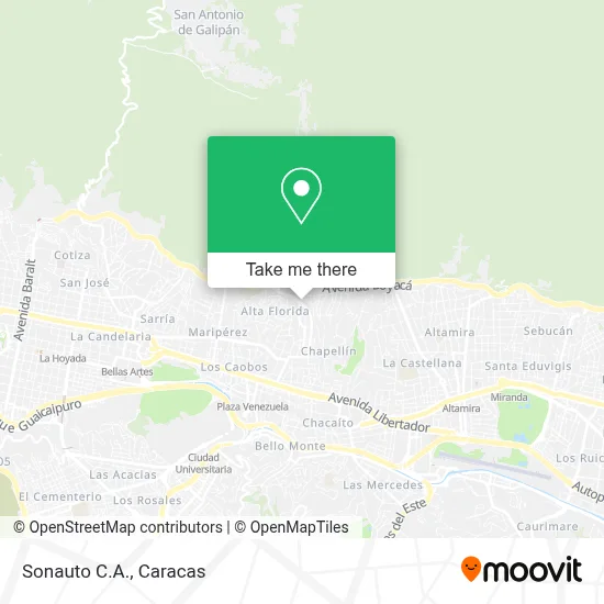 Sonauto C.A. map