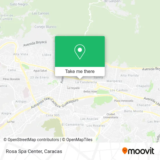 Rosa Spa Center map