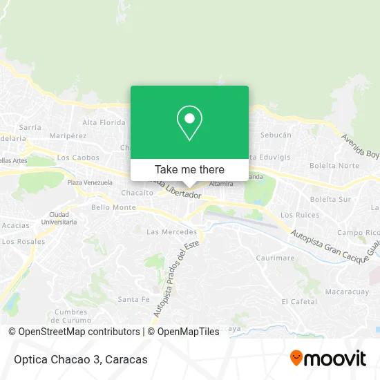 Optica Chacao 3 map