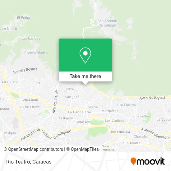 Rio Teatro map