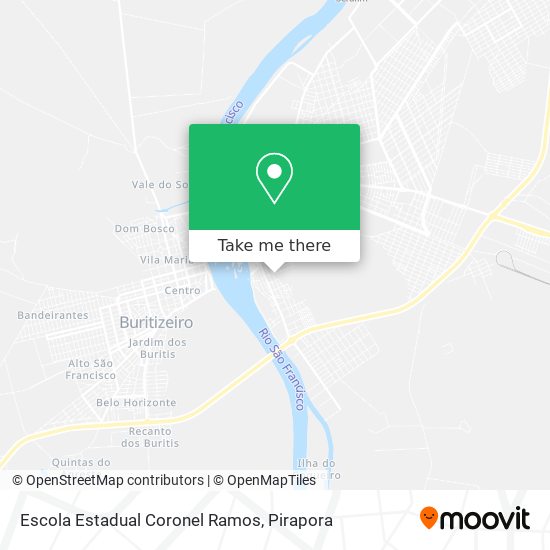 Mapa Escola Estadual Coronel Ramos