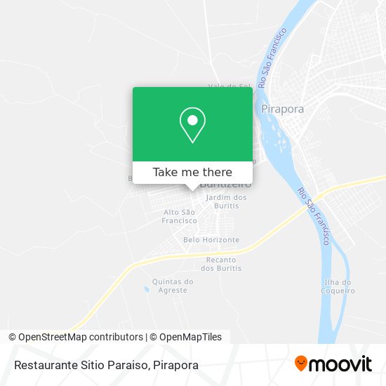 Mapa Restaurante Sitio Paraiso