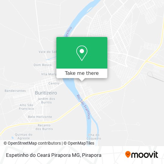 Espetinho do Ceará Pirapora MG map
