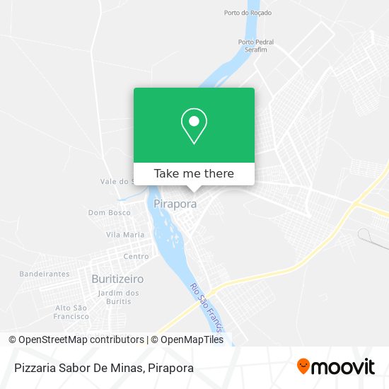 Mapa Pizzaria Sabor De Minas