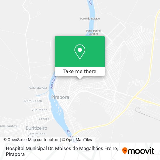 Hospital Municipal Dr. Moisés de Magalhães Freire map