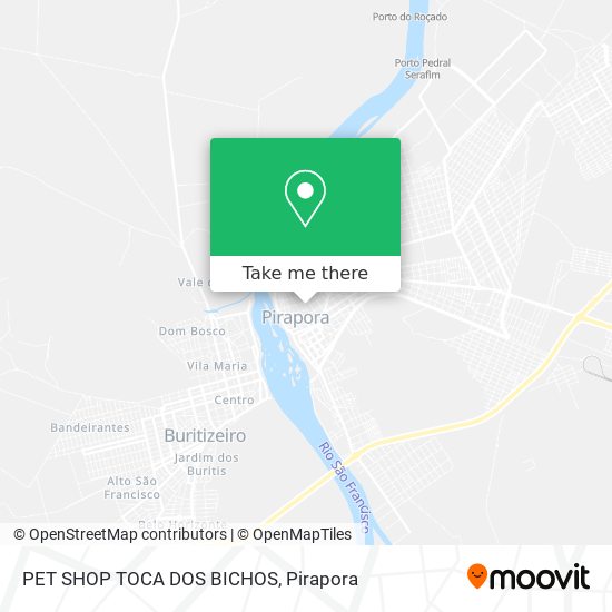 PET SHOP TOCA DOS BICHOS map