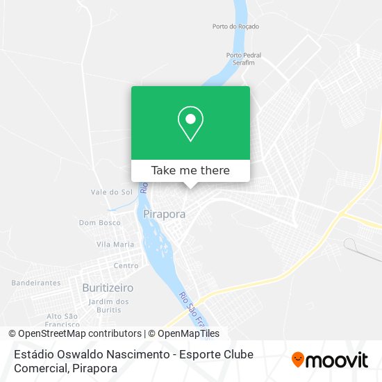 Estádio Oswaldo Nascimento - Esporte Clube Comercial map