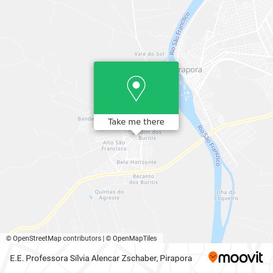 Mapa E.E. Professora Sílvia Alencar Zschaber