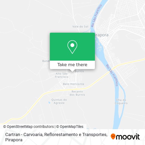 Mapa Cartran - Carvoaria, Reflorestamento e Transportes