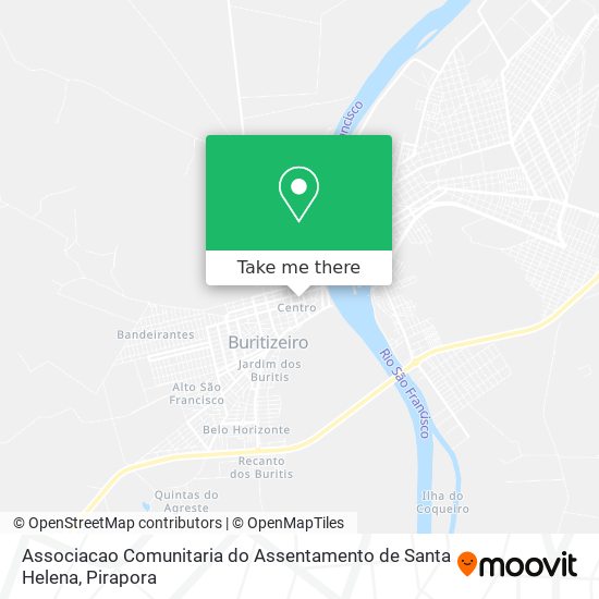 Mapa Associacao Comunitaria do Assentamento de Santa Helena