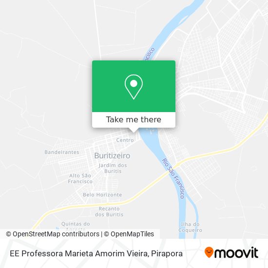 Mapa EE Professora Marieta Amorim Vieira