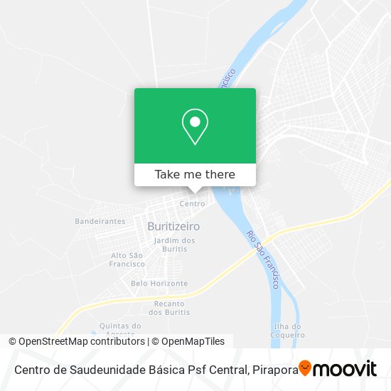 Centro de Saudeunidade Básica Psf Central map