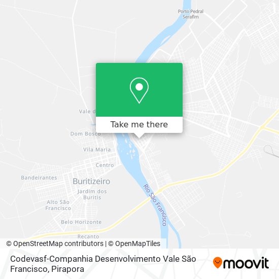 Mapa Codevasf-Companhia Desenvolvimento Vale São Francisco