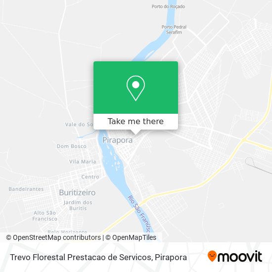 Trevo Florestal Prestacao de Servicos map