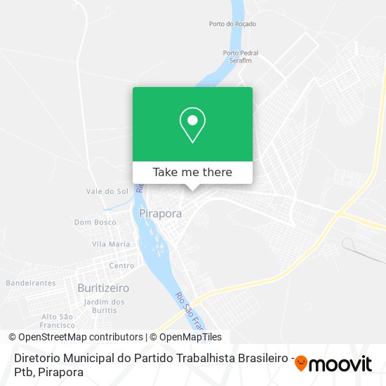 Diretorio Municipal do Partido Trabalhista Brasileiro - Ptb map