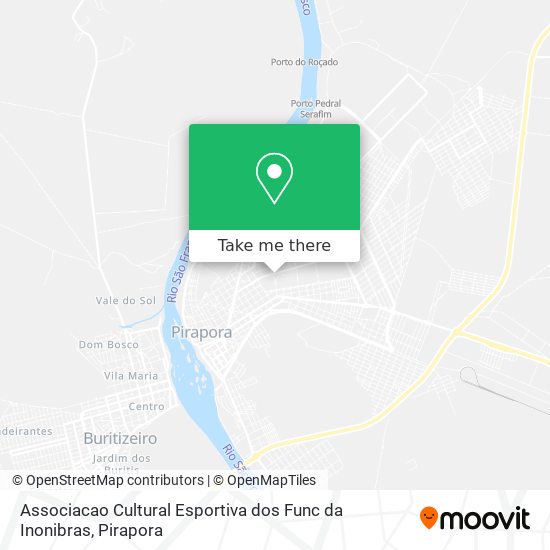 Mapa Associacao Cultural Esportiva dos Func da Inonibras