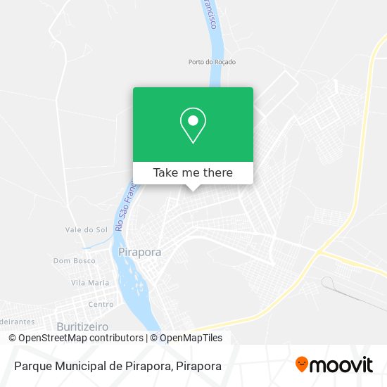 Parque Municipal de Pirapora map