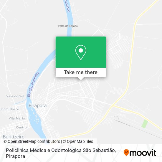 Mapa Policlinica Médica e Odontológica São Sebastião