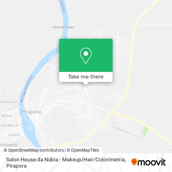 Mapa Salon House da Núbia - Makeup / Hair / Colorimetria