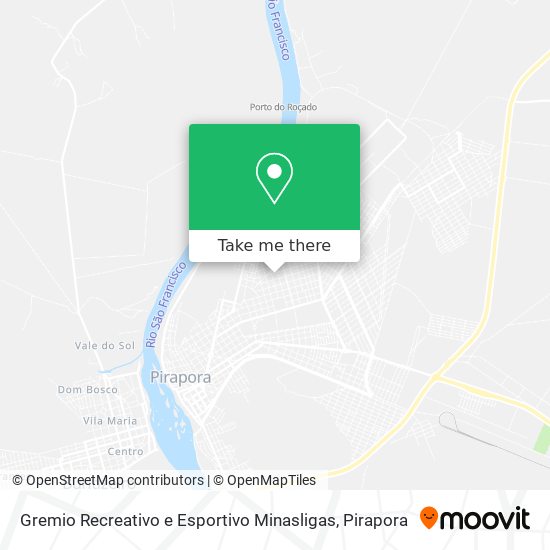 Mapa Gremio Recreativo e Esportivo Minasligas