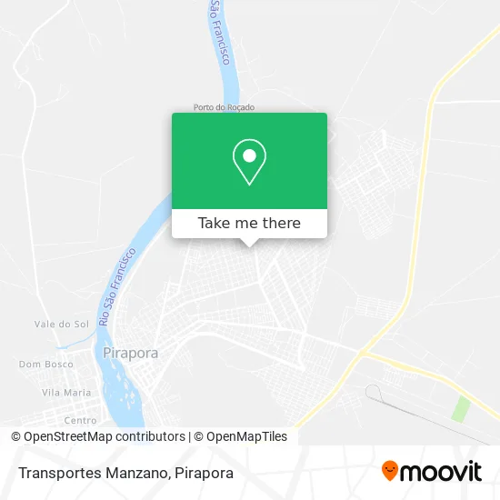 Transportes Manzano map
