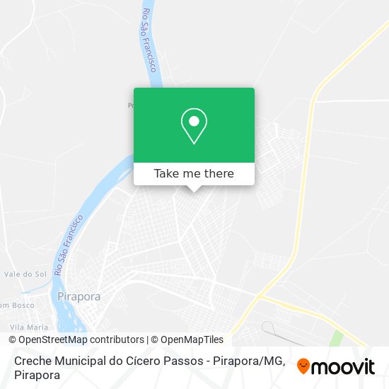 Creche Municipal do Cícero Passos - Pirapora / MG map