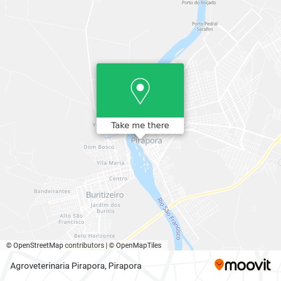 Agroveterinaria Pirapora map
