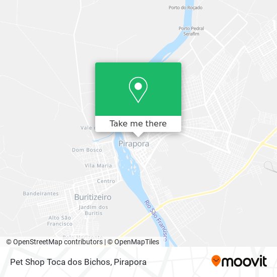 Mapa Pet Shop Toca dos Bichos