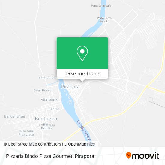 Mapa Pizzaria Dindo Pizza Gourmet