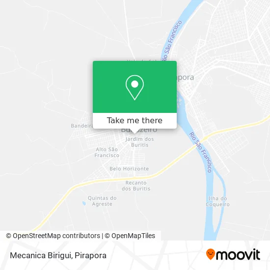 Mecanica Birigui map
