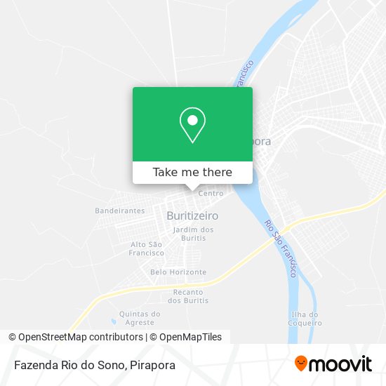 Mapa Fazenda Rio do Sono