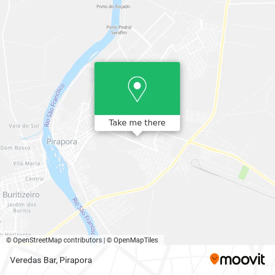 Veredas Bar map