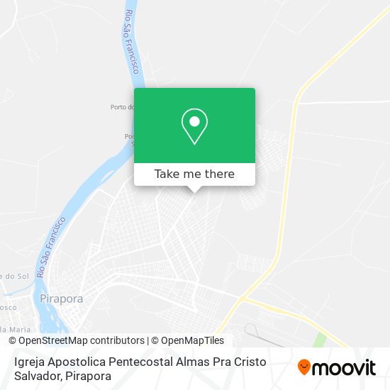 Mapa Igreja Apostolica Pentecostal Almas Pra Cristo Salvador