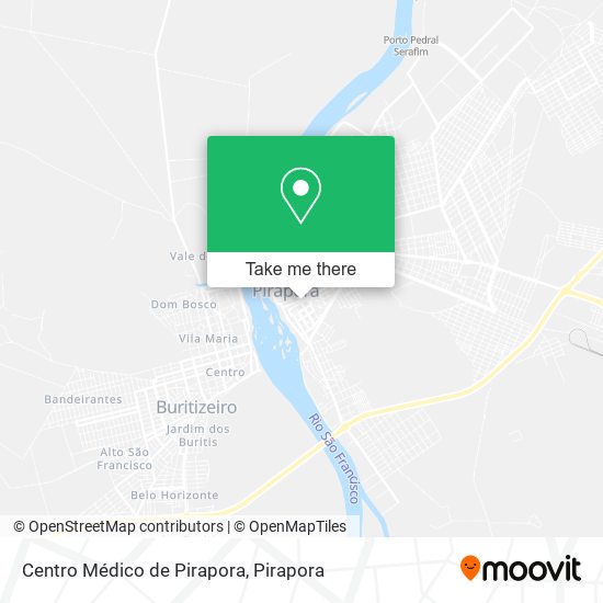 Centro Médico de Pirapora map