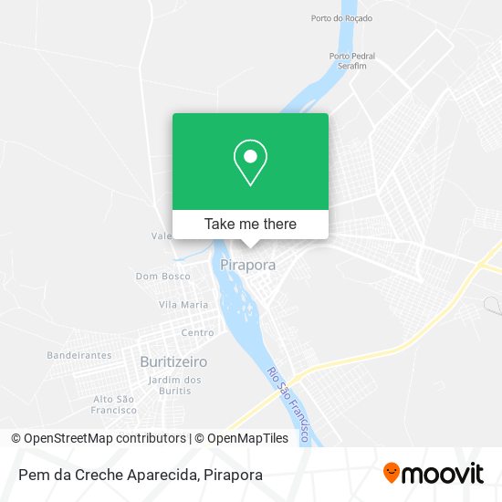 Pem da Creche Aparecida map