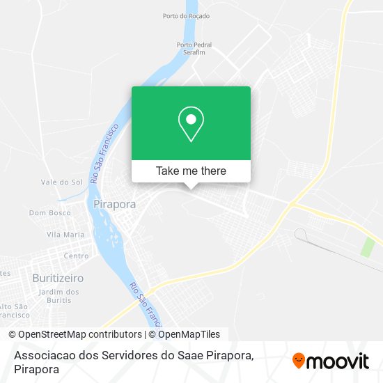 Mapa Associacao dos Servidores do Saae Pirapora