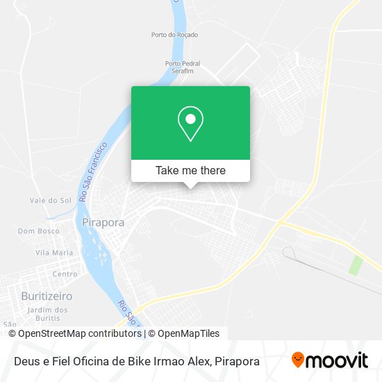 Mapa Deus e Fiel Oficina de Bike Irmao Alex